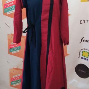 Gamis Moscrepe Marun Navy Famel