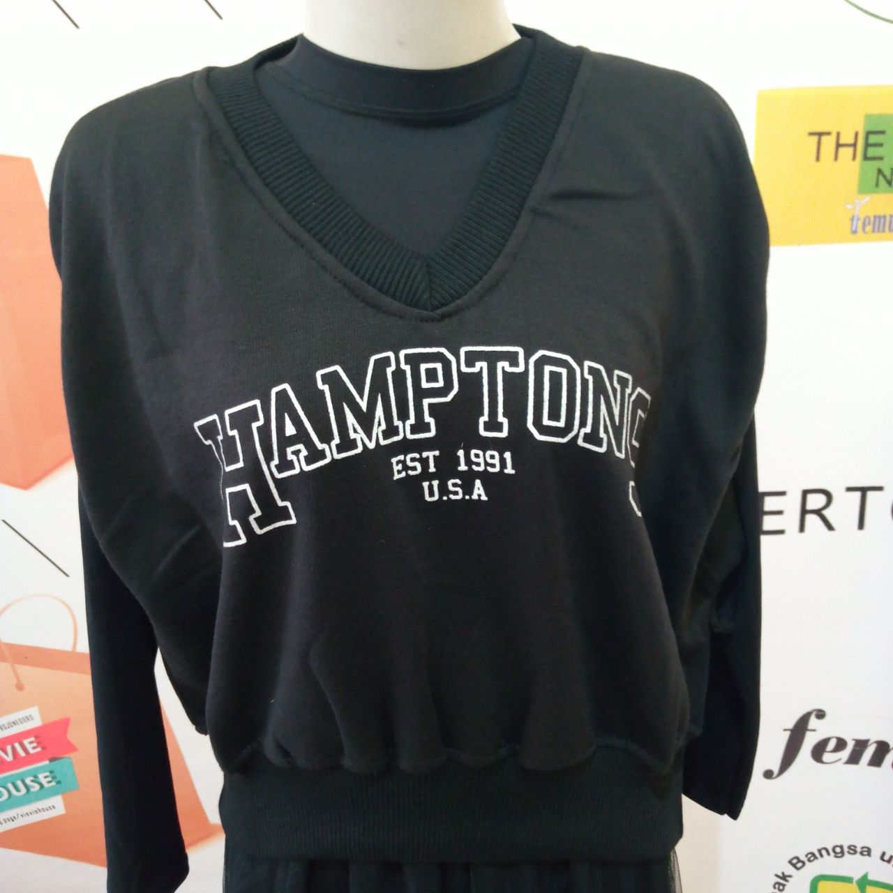 ini adalah Vest Hamton Hitam, size: LD 90 cm, material: fleece, color: black, brand: veststyleindonesia, age_group: all ages, gender: unisex