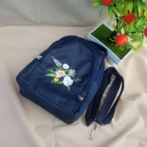ini adalah Tas Elra Navy, size: 20 cm x 15 cm, material: Mikro, color: nevy, brand: tas bahu indonesia, age_group: all ages, gender: female
