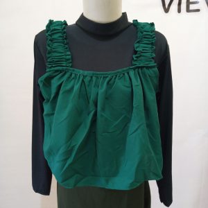 ini adalah Tank Top Outer Hijau Botol, size: LD 108cm, material: twiscone, color: green, brand: vesttopwave, age_group: all ages, gender: female