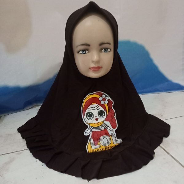 ini adalah Jilbab Anak LOL Coklat Tua, size: 59cmx30cm, material: Jersey, color: dark chocholate, brand: Jilbabanaklolindonesia, age_group: kids, gender: female