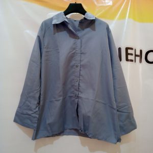 ini adalah Kemeja Wanita Polos Abu, size: LD100cm, P70cm, material: cotton, color: grey, brand: kematasanindonesia, age_group: all ages, gender: female