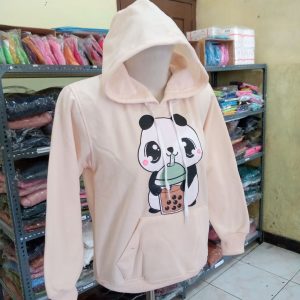 ini adalah Jaket Anak Panda Cream, size: LD +- 78cm, material: Fleece, color: maroon, brand: JaketAnakIndonesia, age_group: kids, gender: unisex