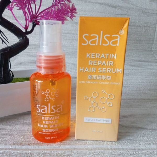 ini adalah Salsa Hair Serum Keratin Repair, brand: Salsa, age_group: all ages, gender: female
