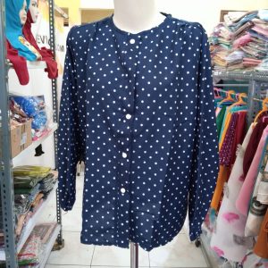 ini adalah Blouse Misan Navy, size: LD100cm, material: cotton, color: navy, brand: blousemisanbojonegoro, age_group: all ages, gender: female