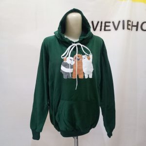 ini adalah Jaket Bare Bears Emerald, size: LD 103cm, material: Fleece, color: green emerald, brand: jaketbarebearsbojonegoro, age_group: all ages, gender: unisex