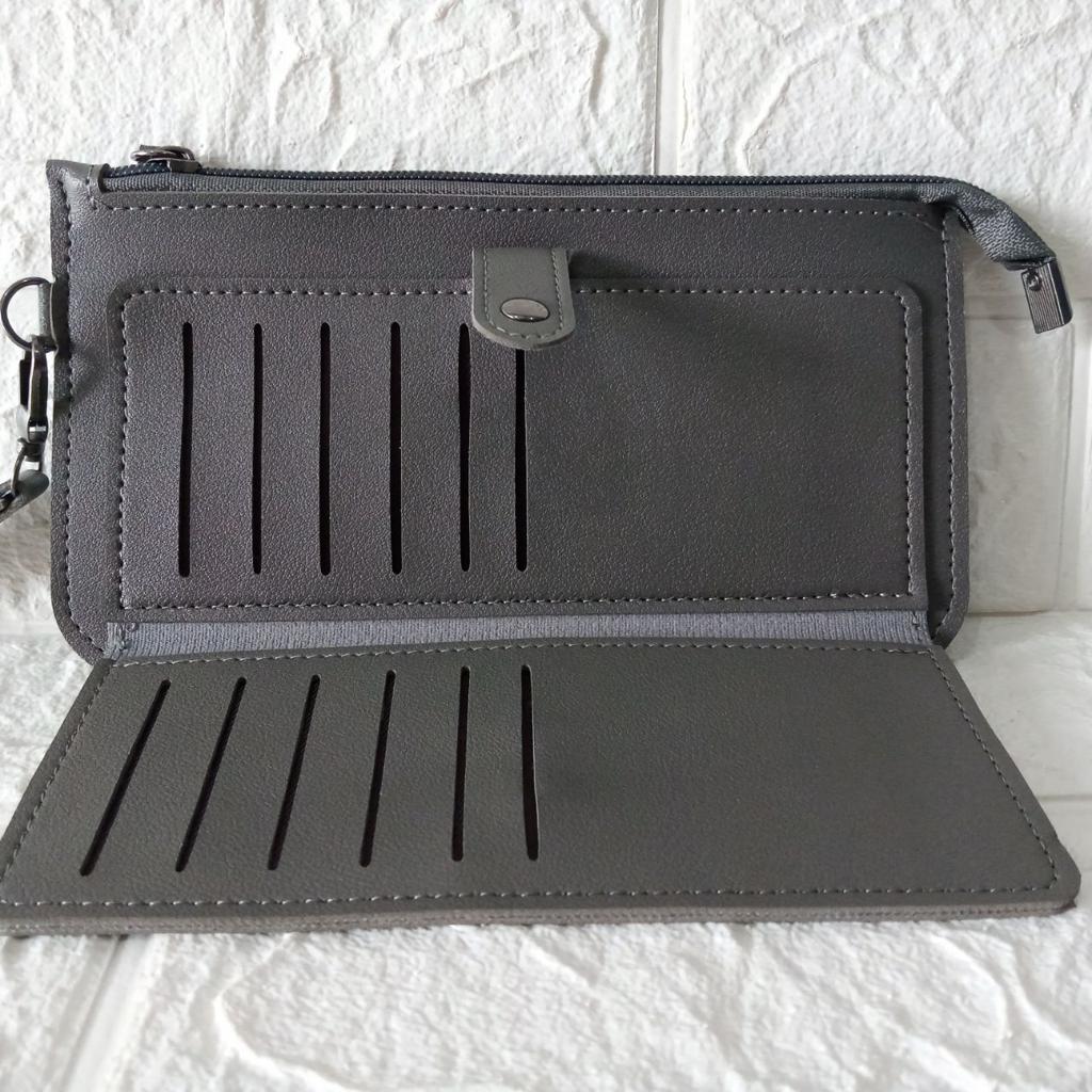 ini adalah Dompet Panjang Letali Abu Tua, size: 21cm x 11.5cm, material: synthetic, color: lightblue, brand: Dompetletalibojonegoro, age_group: all ages, gender: female