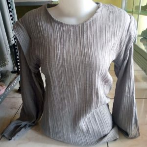 ini adalah Blouse Lady Abu, size: LD90cm, material: cotton, color: grey, brand: blouseladybojonegoro, age_group: all ages, gender: female