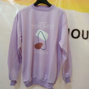 ini adalah Sweater Arte Lilac, size: LD 98cm, material: Fleece, color: purple lilac, brand: sweaterartebojonegoro, age_group: all ages, gender: female
