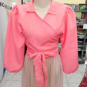 ini adalah Blouse Angel Salem, size: LD100cm, material: cotton, color: pink, brand: blouseangelbojonegoro, age_group: all ages, gender: female