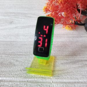ini adalah Jam Tangan LED Hijau, size: 2.1cmx4cm, material: rubber, color: light green, brand: Jamtanganbojonegoro, age_group: teen, gender: female