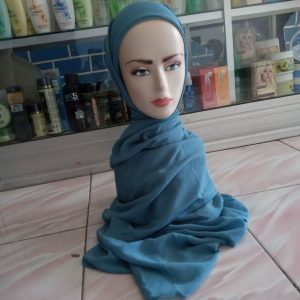 ini adalah Pasmina Inner Wardah, size: 75cmx175cm, material: cotton ceruty, color: light blue, brand: pashminainnerbojonegoro, age_group: all ages, gender: female
