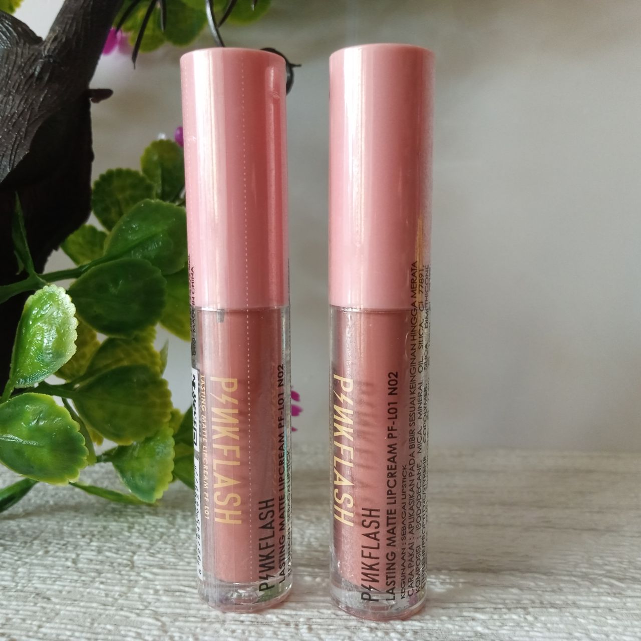 ini adalah Pinkflash Lipcream N02 Rosy, brand: Pinkflash, age_group: all ages, gender: female