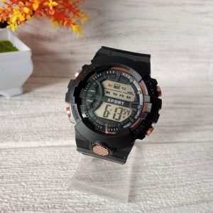 ini adalah Jam Ruber Bulat Hitam, size: 4.5cm, material: rubber, color: black, brand: Jamruberbojonegoro, age_group: all ages, gender: unisex