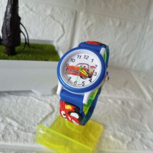 ini adalah Jam Anak Karakter Cars, size: 2.8cm, material: rubber, color: blue, brand: jamanakkarakterbojonegoro, age_group: kids, gender: unisex