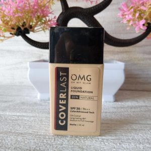 ini adalah OMG Liquid Foundation Natural, brand: Oh My Glam, age_group: all ages, gender: female, capacity: 25 ml