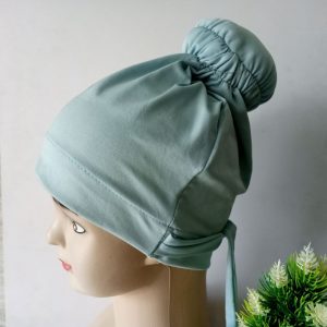 Ini adalah Ciput Cepol Wardah size: L, material: spandex, color: light blue, brand: ciputjilbabbojonegoro, age_group: all ages, style: muslimah aksesori, gender: female, pattern: plain,