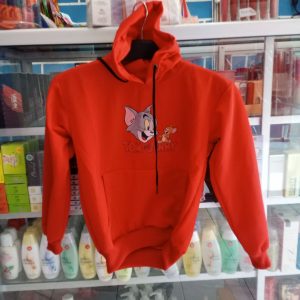 Ini adalah Jaket Anak Tom Merah size: LD78cm, material: Fleece, color: red, brand: jaketanakbojonegoro, age_group: kids, style: cutie kids sweater, couple kids hoodie, gender: unisex, pattern: cartoon printing,