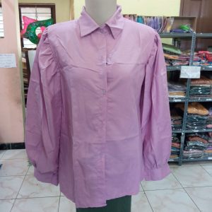 Ini adalah Blouse Odri Ungu size: LD 100cm, material: cotton, color: purple, brand: blouseodribojonegoro, age_group: all ages, style: simply blouse, gender: female, pattern: plain,