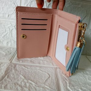 Ini adalah Dompet Lipat DK10 Biru size: Mini, material: sintetis, color: blue, brand: dompetdk10bojonegoro, age_group: all ages, style: fashionable mini wallet, gender: female, pattern: plain,