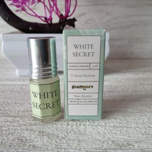 Ini adalah Geamoore Vscent White Secret brand: geamoore, age_group: adult, gender: female, capacity: 3 ml,