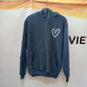 Ini adalah Hoodie Love Denim size: LD 104cm, material: fleece, color: blue denim, brand: hoodielovebojonegoro, age_group: adult, style: fashionable couple sweater, gender: unisex, pattern: plain with sablon,