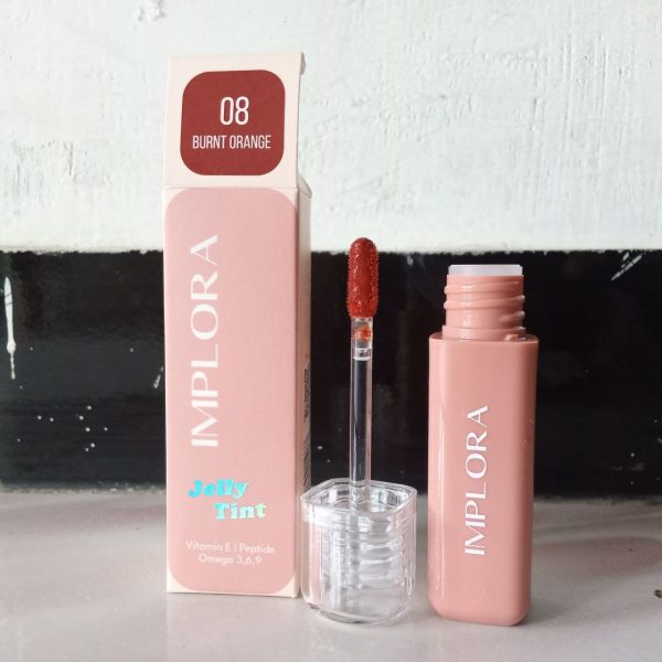 Ini adalah Implora Jelly Tint 08 Burnt Orange brand: Implora, age_group: adult, gender: female, capacity: 5.5 ml,