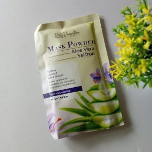 Ini adalah Vincy Glow Mask Powder Aloevera & Saffron brand: vincy glow, age_group: adult, gender: female, capacity: 1.69 oz,