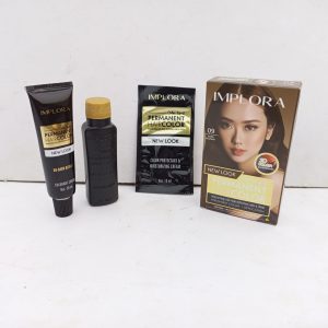 Ini adalah Implora Hair Color 09 Dark Blonde brand: Implora, age_group: all ages, gender: unisex, capacity: 30ml, ingredients: Aqua,Cetearyl Alcohol,Propylene Glycol,Ammonium Hydroxide Paraffinum Liquidum,Steartrimonium Chloride,Ceteareth-25,Polyglyceryl-3 Diisostearate,Parfum,2,6 Dihydroxyethylaminotoluene,Sodium Sulfite,Sodium Erythorbate,Disodium Edta,Sodium Hydrosulfite,P Phenylenediamine,Toluene-2,5-Diamine Sulfate,5-Amino-6-Chloro-0-Cresol DEVELOPER Aqua,Hydrogen Peroxide,Cetearyl Alcohol,Ethoxylated Fatty Alcohol,Disodium Phosphate,Etidronic Acid,Glyceryl Stearate SE,Disodium Edta,Parfum,