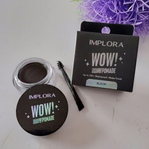 Ini adalah Implora Brow Pomade Hitam brand: implora, age_group: all ages, gender: female, capacity: 2.5 ml, ingredients: Isododecane, Ceresin Wax, Isohexadecane, Beeswax, Polyethylene, Microcrystalline Wax, Aluminum Hydroxide, Sorbitan Sesquioleate,